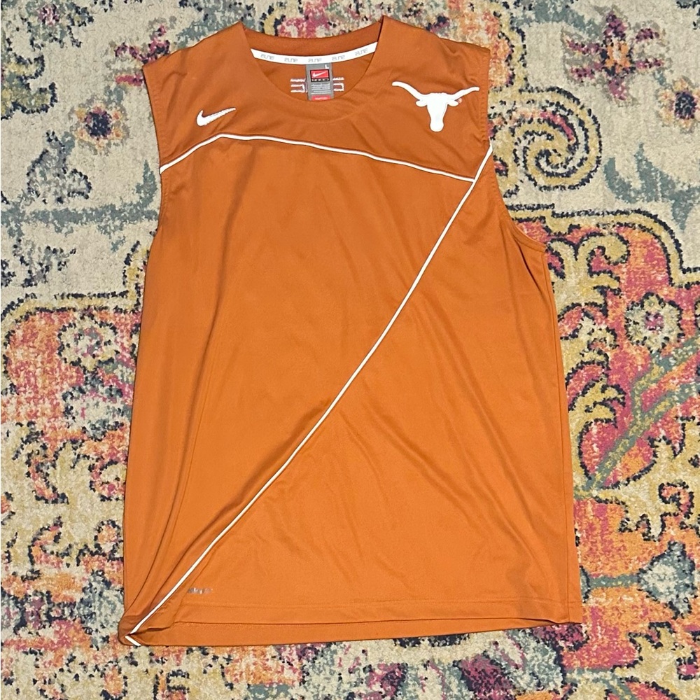 Nike Texas Longhorns Orange Sleeveless Top
